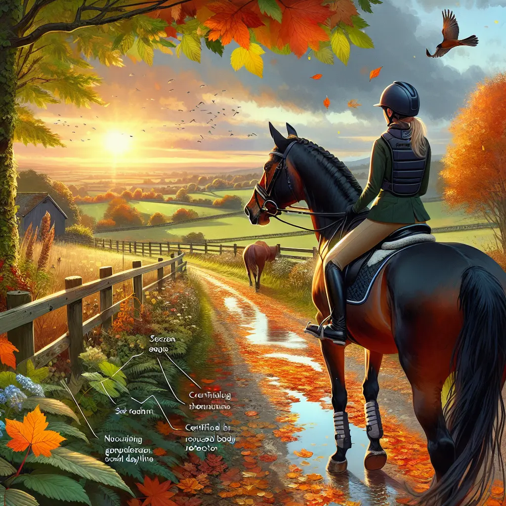 Autumn Horse Riding - A picturesque autumn trail