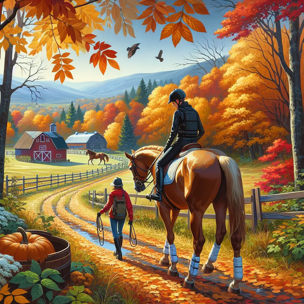 Autumn Horse Riding - Sharing a tranquil moment with your horse