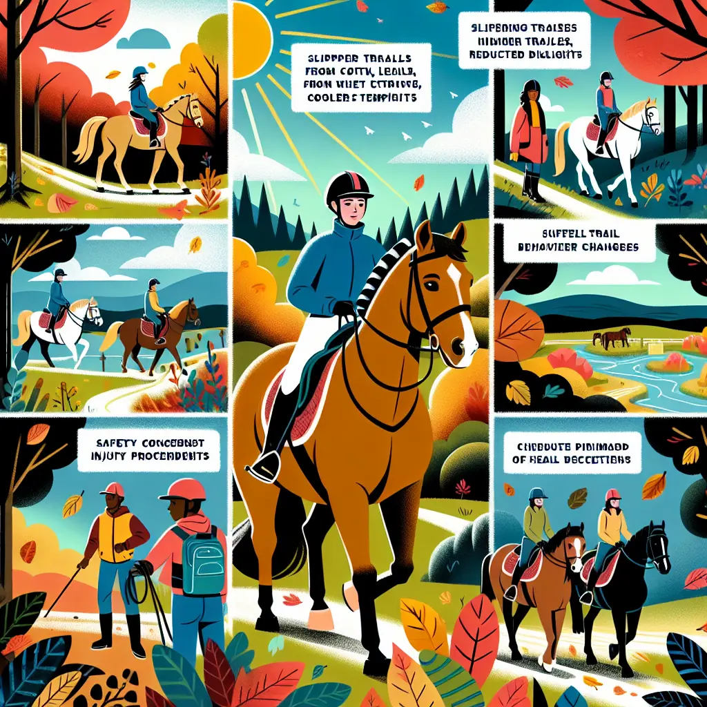 Autumn Horse Riding - Equipping a helmet for safety