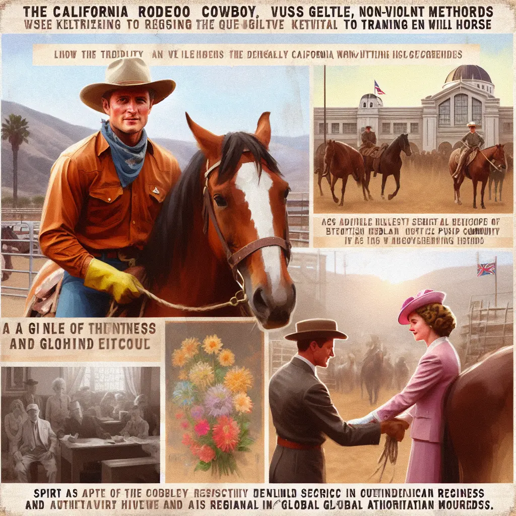 The Cowboy and the Queen: Monty Roberts with Horse in Training