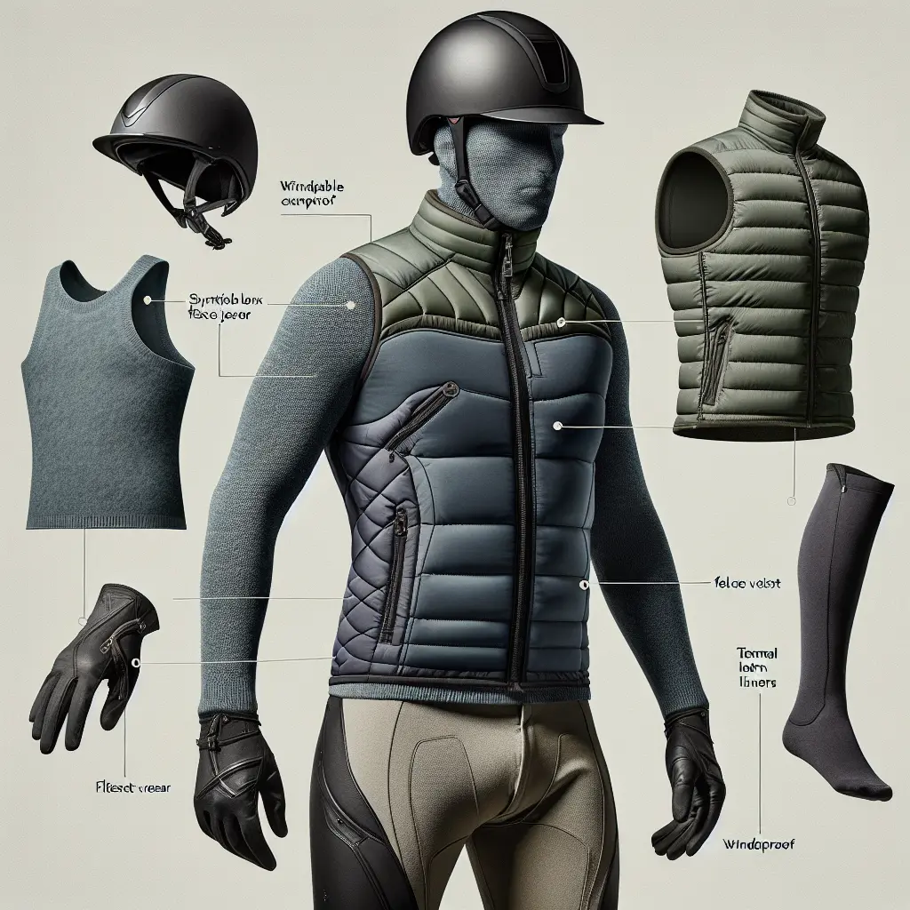 Complete winter riding gear