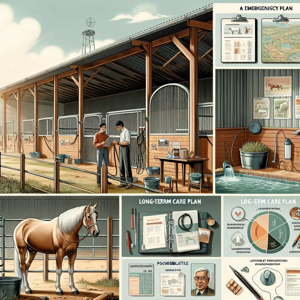 How to Ensure Your Horses are Cared for When You Can't Be There - Horse grazing