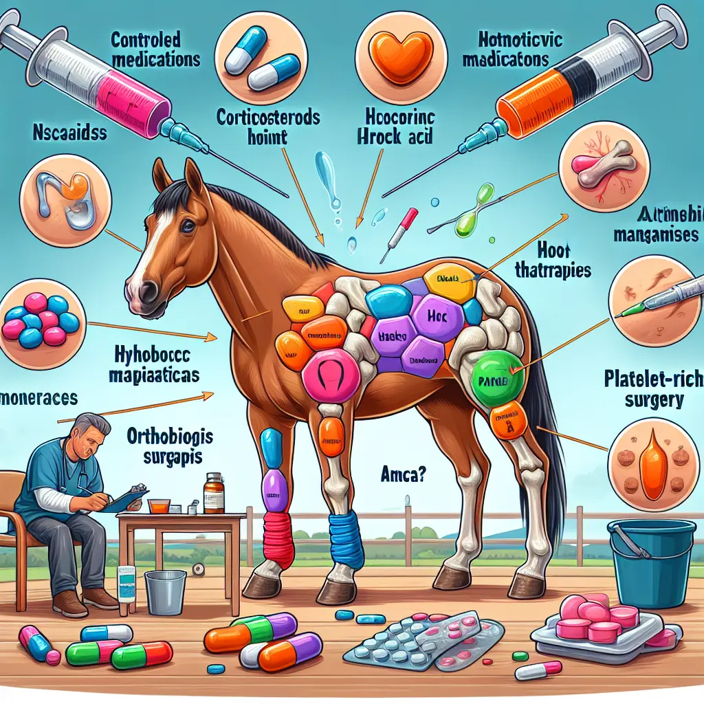 Managing Hock Arthritis in Horses: Management includes various therapies and medications