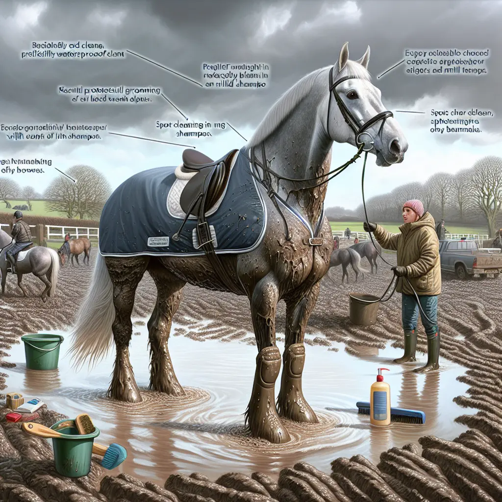 Keeping Grey Horses Gleaming - Grey horse in a stable