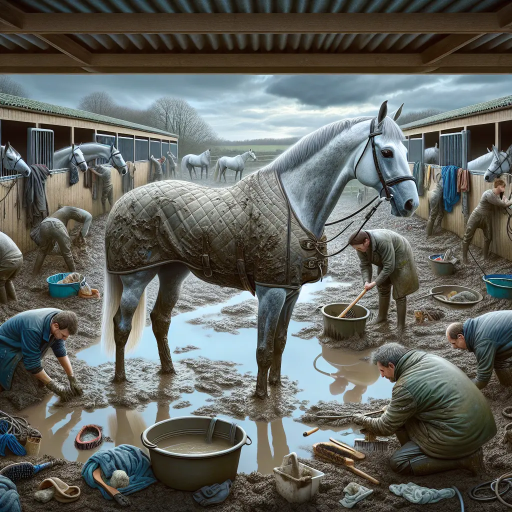 Keeping Grey Horses Gleaming - Grey horse close up