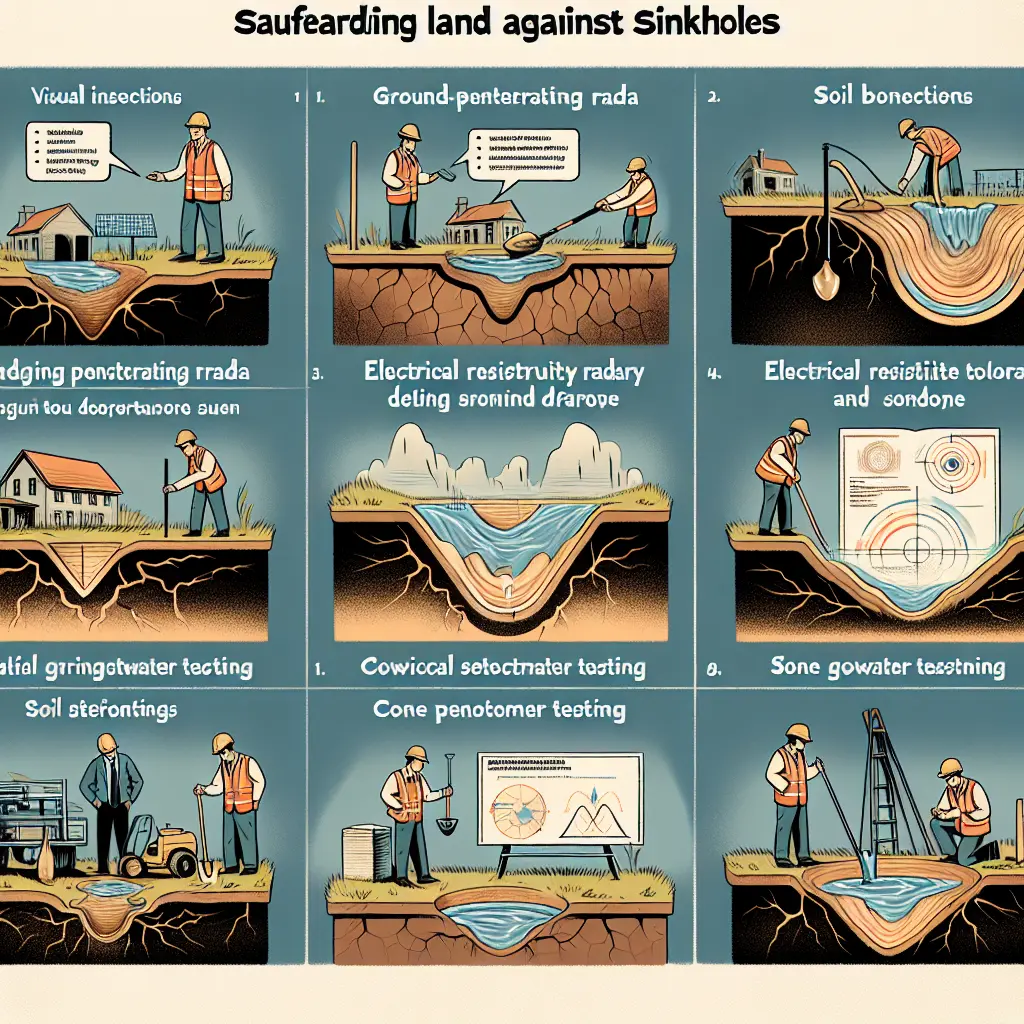 Visual signs of ground instability in fields