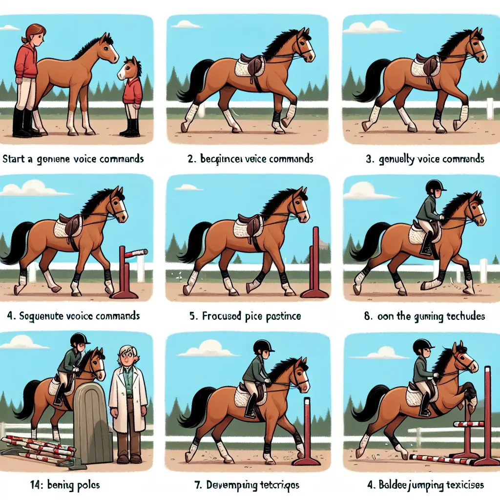 Trainer doing groundwork with young horse as part of best practices for young horse training