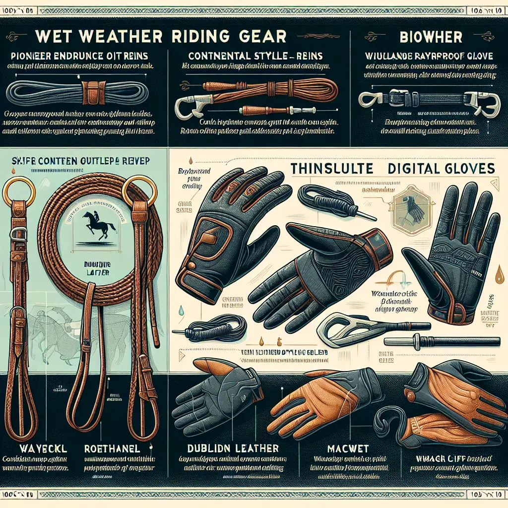 Best Reins and Gloves Combinations for Wet Weather Riding - Biothane Reins