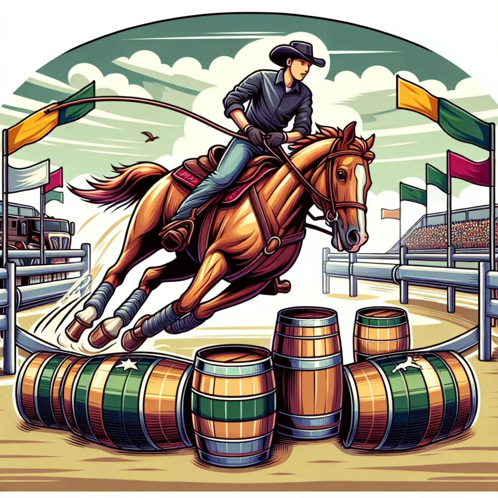 Barrel Racing Competition