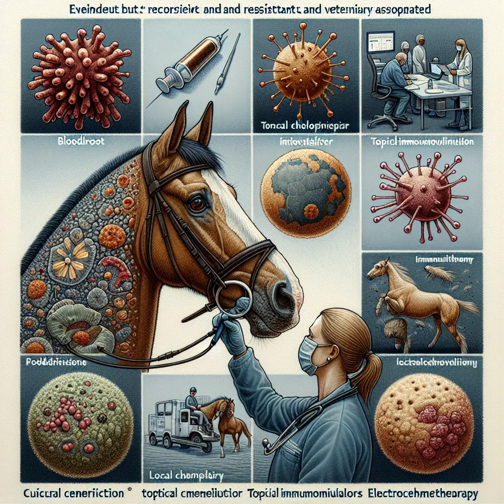 Debunking Equine Sarcoid Treatments: A veterinarian performing surgery on a horse