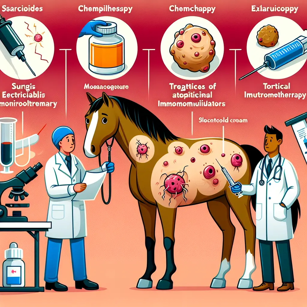 Debunking Equine Sarcoid Treatments: A veterinarian examining a biopsy