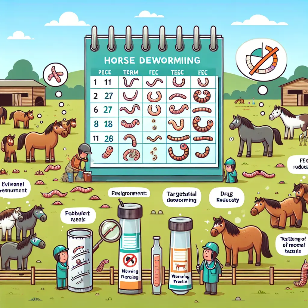 Effective Deworming Strategy - Horse with Fence