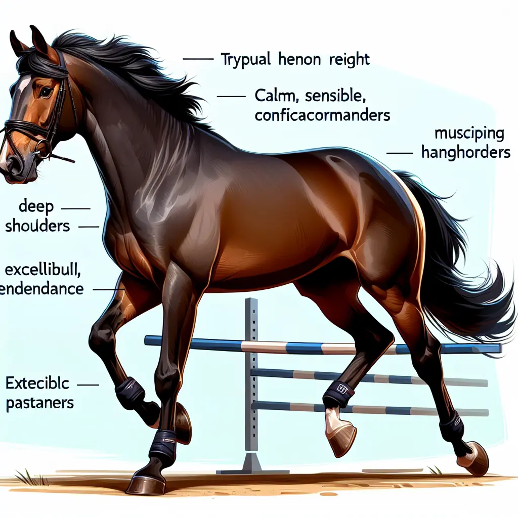 Irish Sport Horse in a field