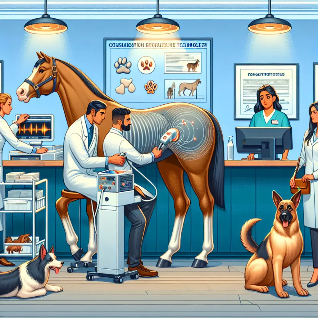 Indiba Vet Physio equipment in use on an equine patient