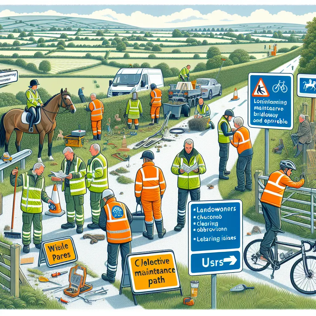 Who is Responsible for Maintaining Safe Bridleways - Clear bridleway on private land