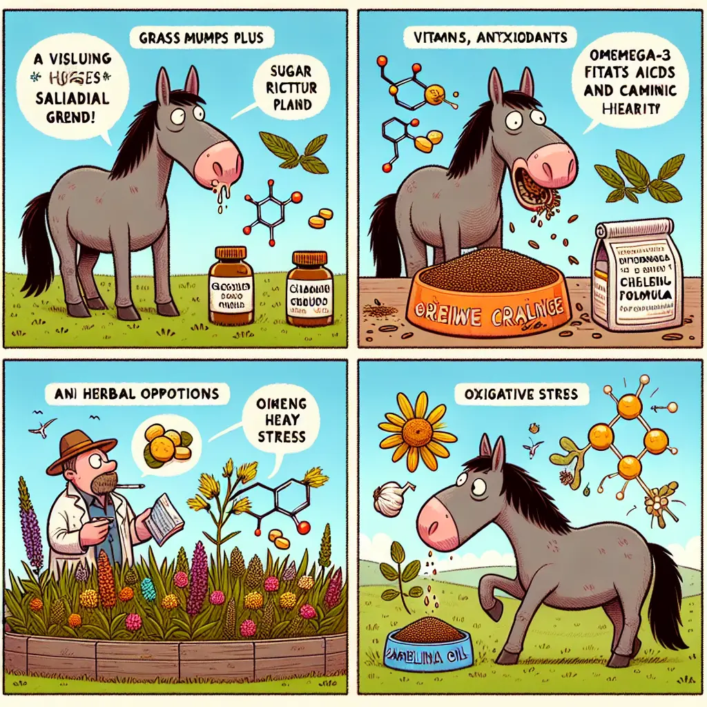 Exploring Natural Supplements for Managing Grass Glands in Horses: Multivitamin and Probiotic Supplements