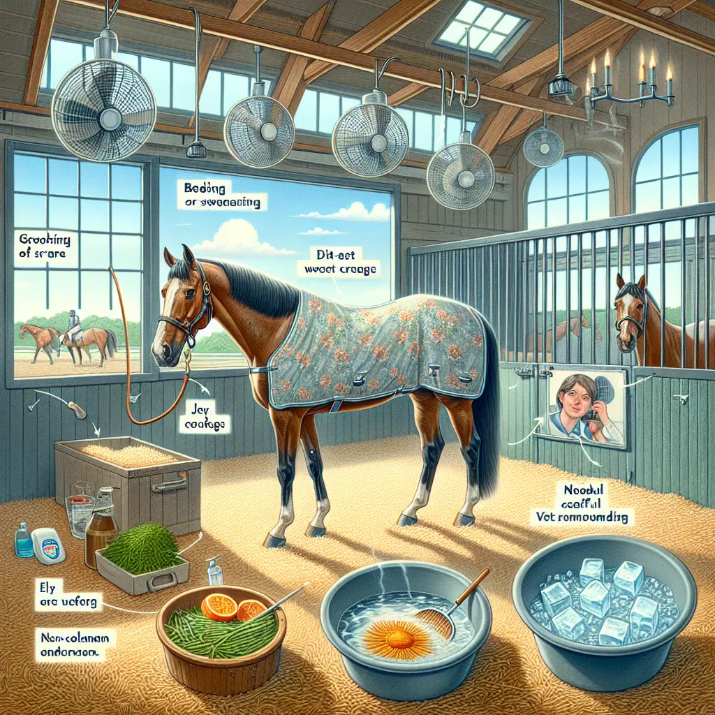 Managing Sweating in Horses on Box Rest - Horse in Stable
