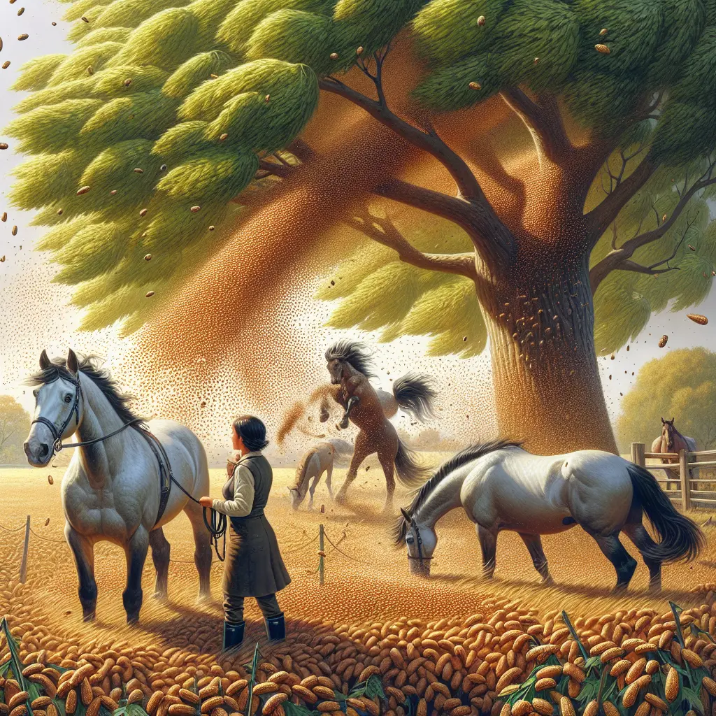 Blog title: Sycamore Seed Hazards - Safe horse pasture