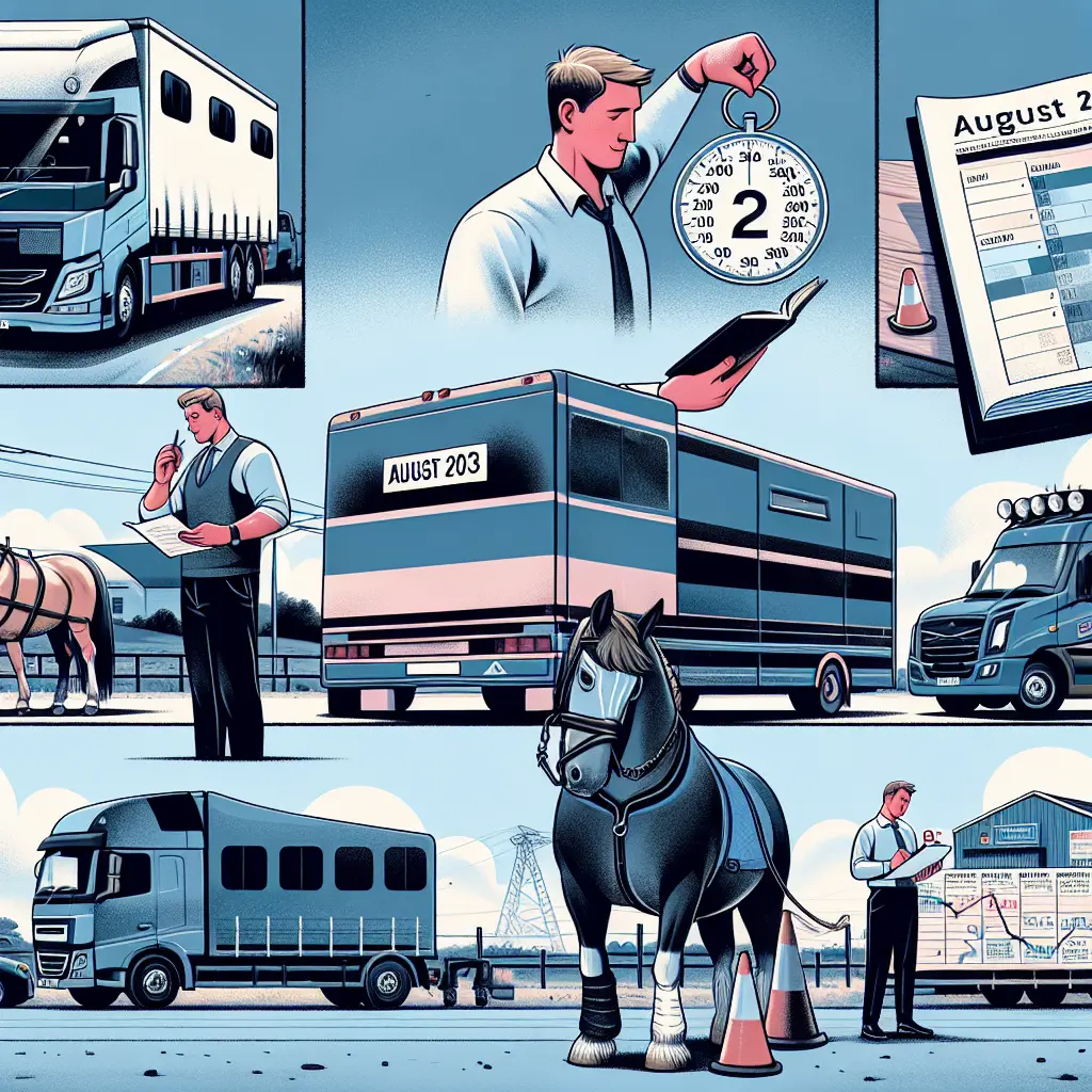 Understanding Tachograph Regulations - Image of horsebox on the road