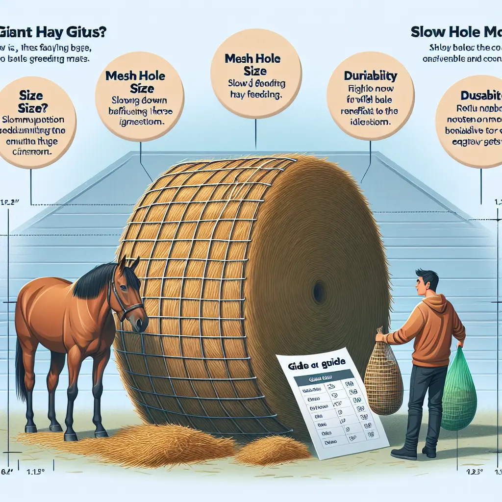 Mesh Sizes - Close-up of haynet options