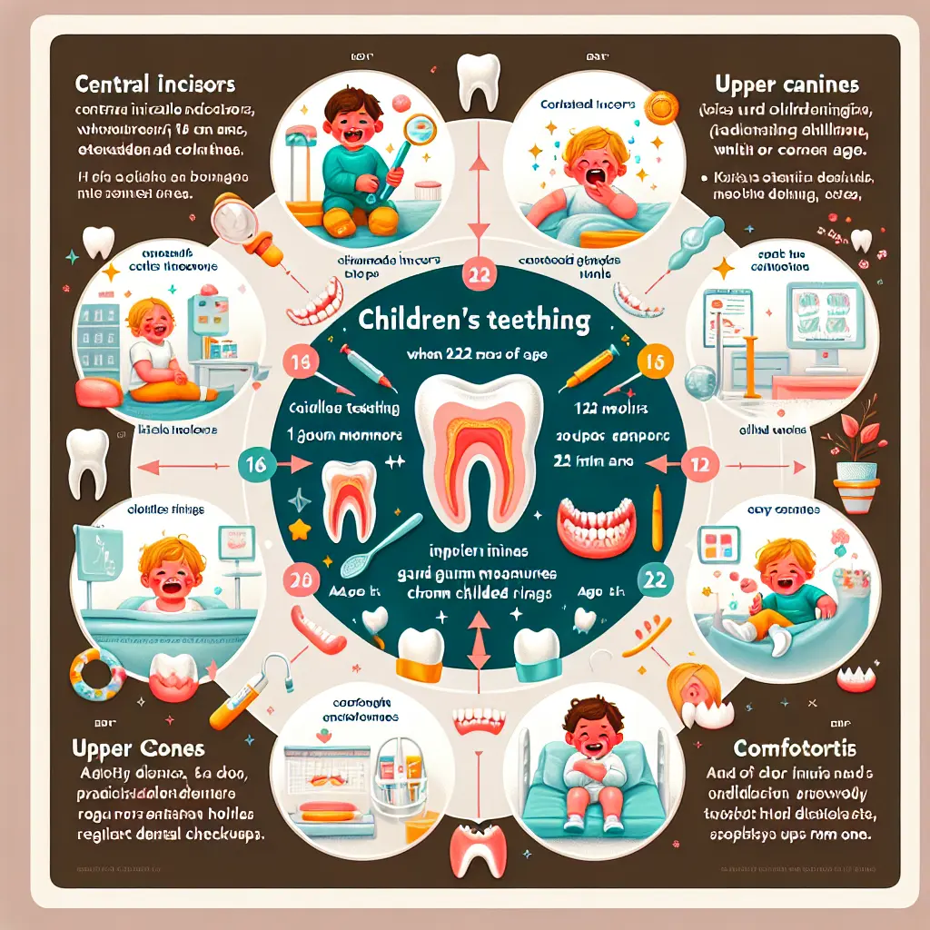 Professional checking child's teething