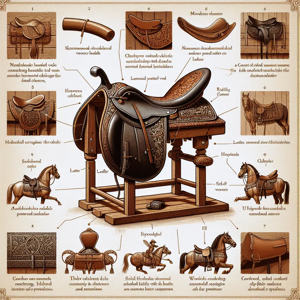 Tudor Saddle ceremonial concept with rich decorations