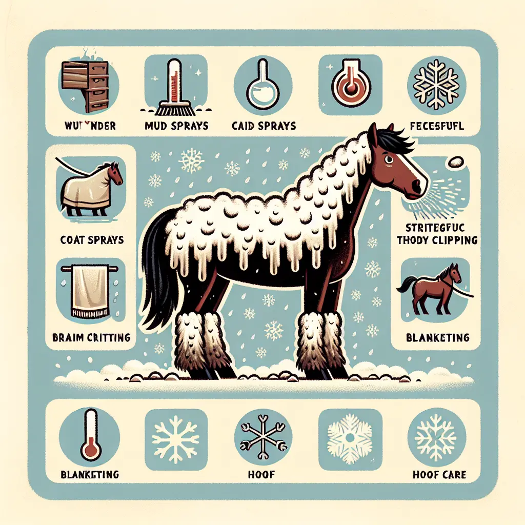 Embracing the Distinct Winter Coat: Horse in a stable