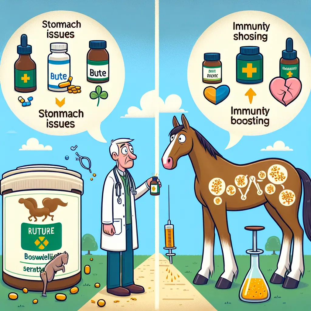 Boswellia as Alternative to Bute - Horses in Field