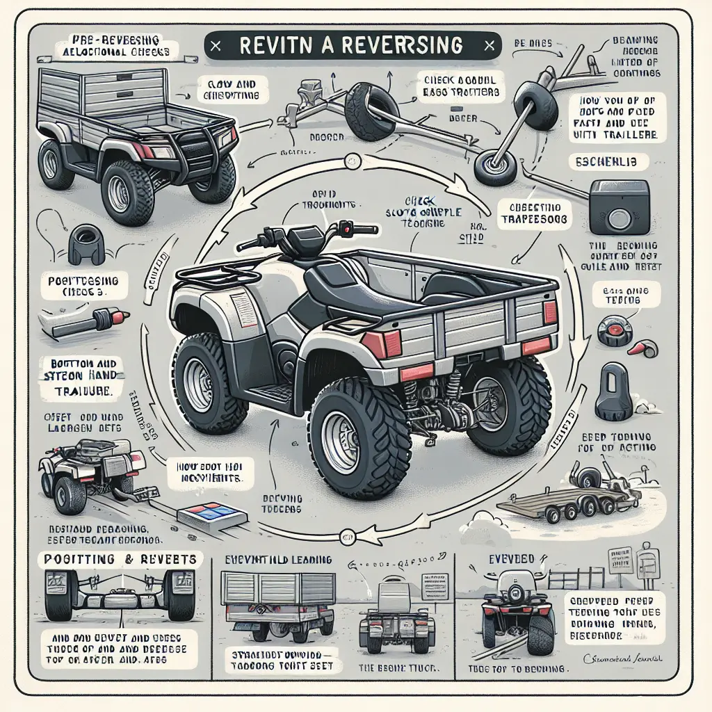 Mastering the art of reversing a trailer with a quad bike - correct alignment