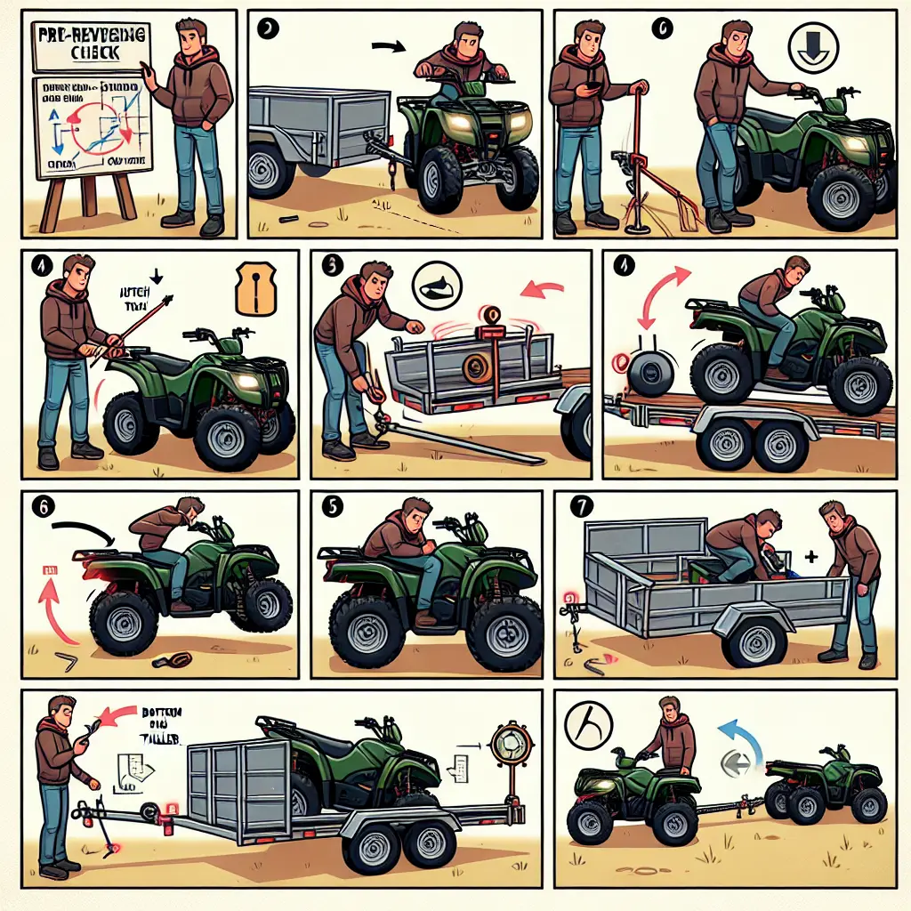 Mastering the art of reversing a trailer with a quad bike - safety first