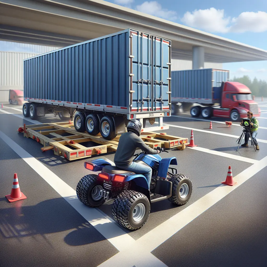 Mastering the art of reversing a trailer with a quad bike - practice makes perfect