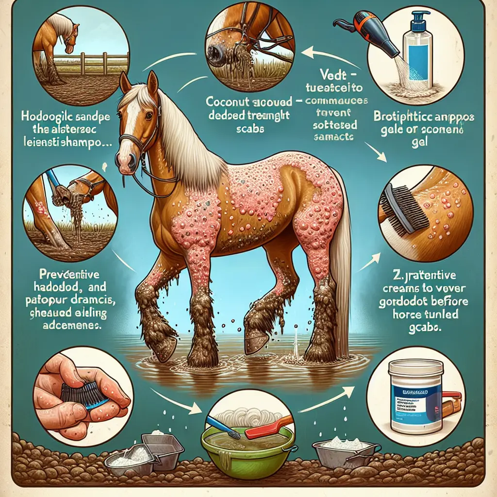 Best Remedies for Scabby Legs in Horses - Image of horse care products