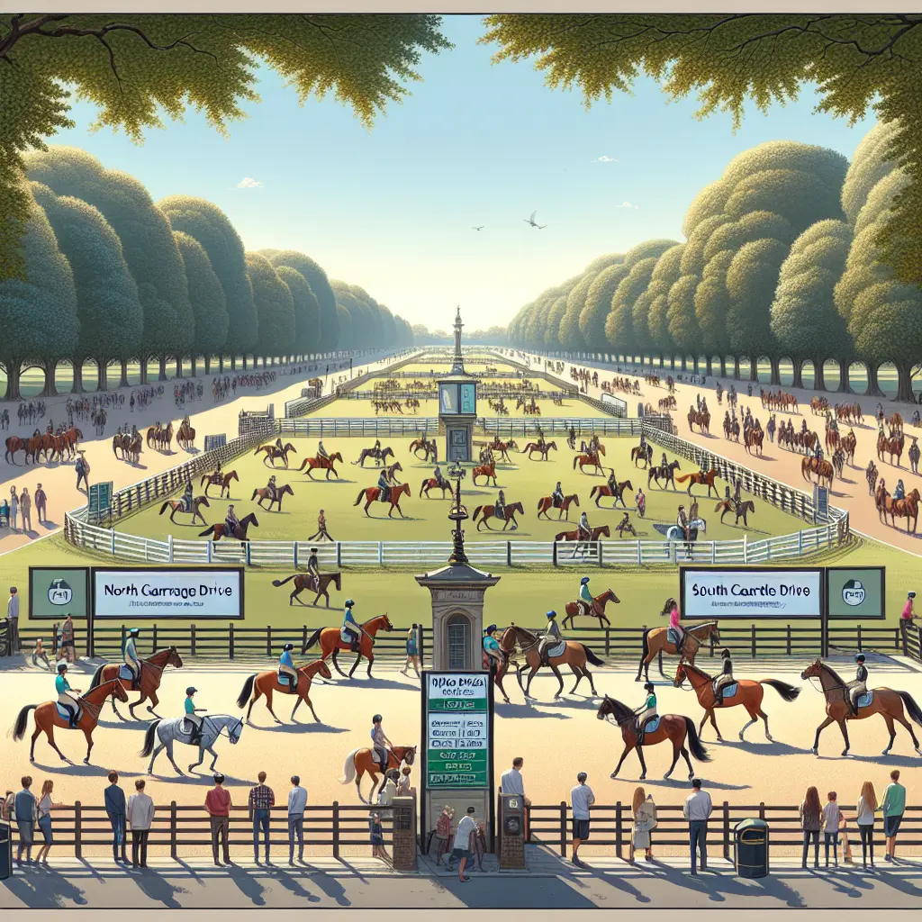 Hyde Park horse riding: a tranquil arena