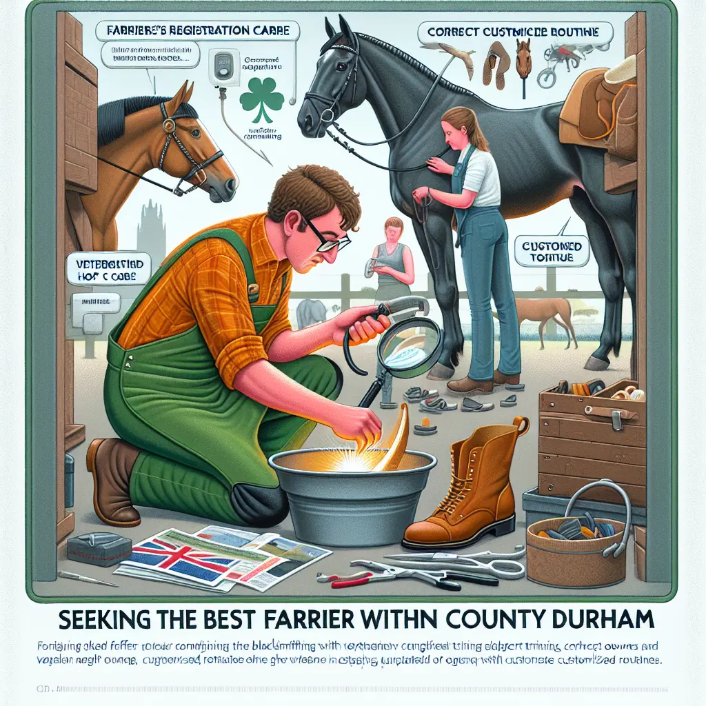 Farrier working on Horse's hoof - Essential skills and expertise