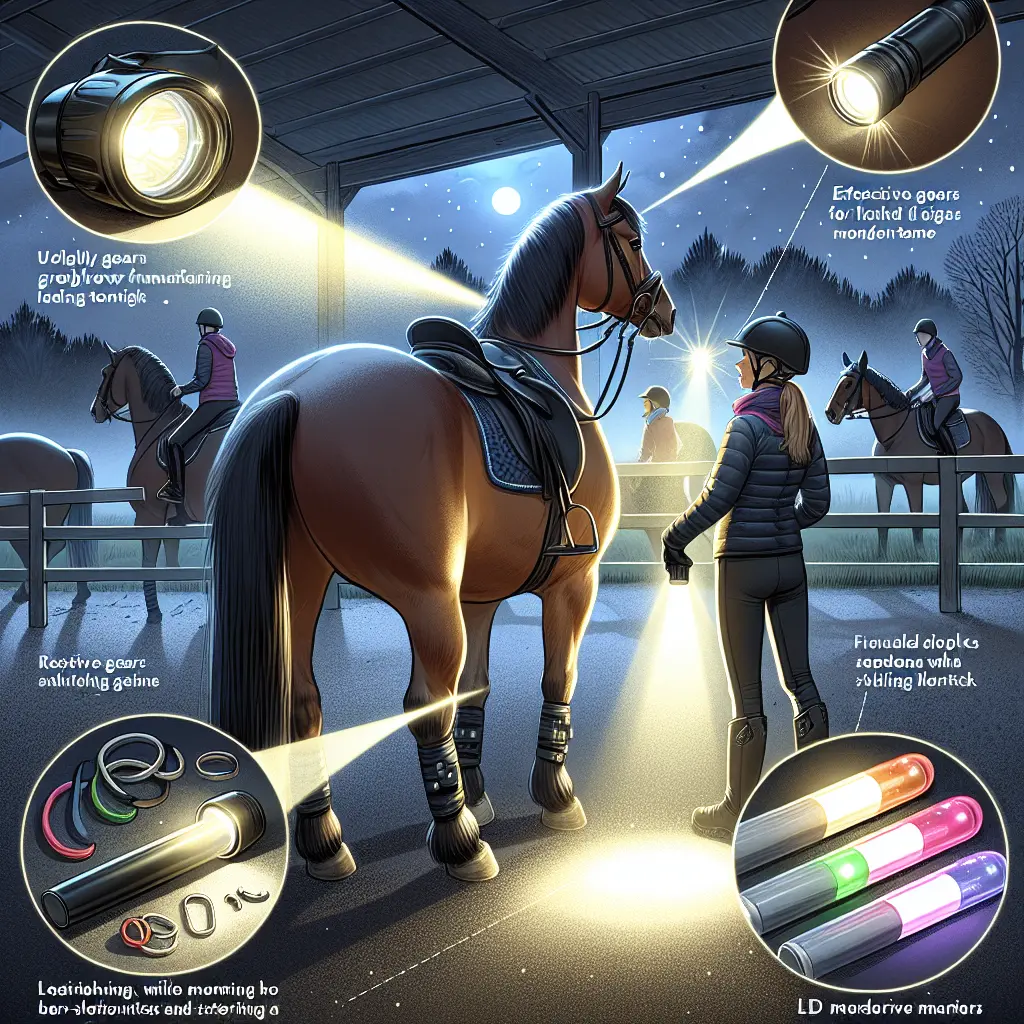 How to Calm Your Horse When Riding Under Lights: Tips and Strategies - Night Riding Routine