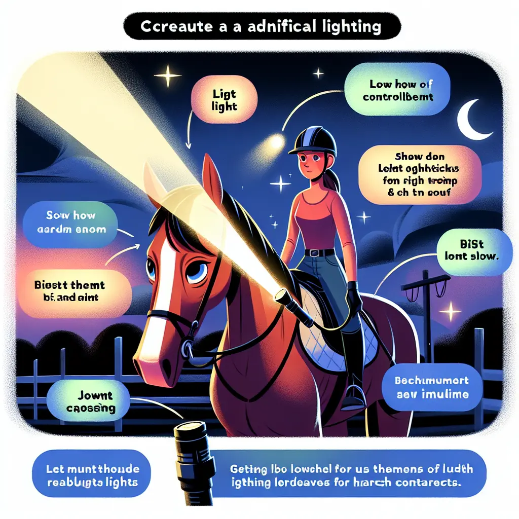 How to Calm Your Horse When Riding Under Lights: Tips and Strategies - Headlamp Alternatives