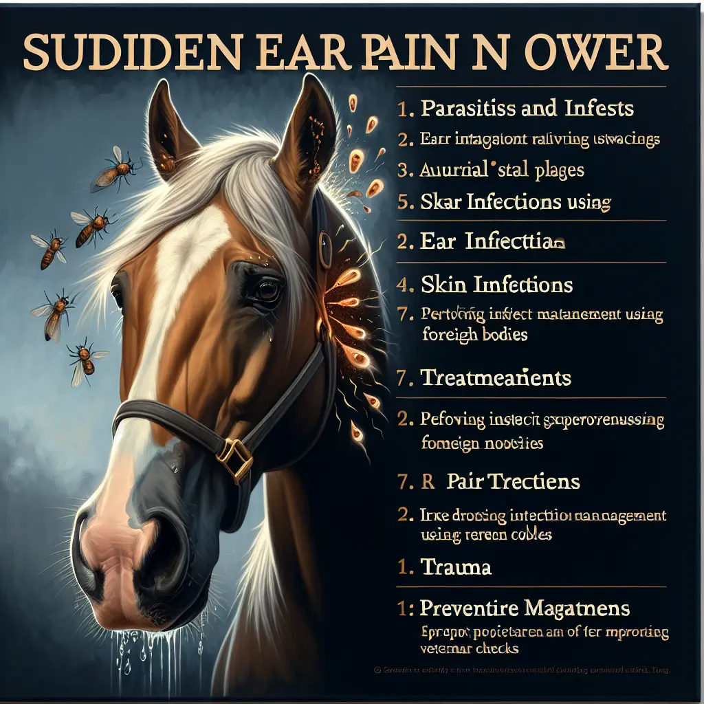 How to Address Sudden Ear Pain in Horses: Parasites and Insects
