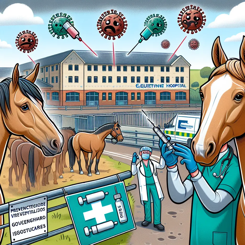 Understanding the Impact of EHV Cases on Equine Health in Gloucestershire, Vet examining a horse