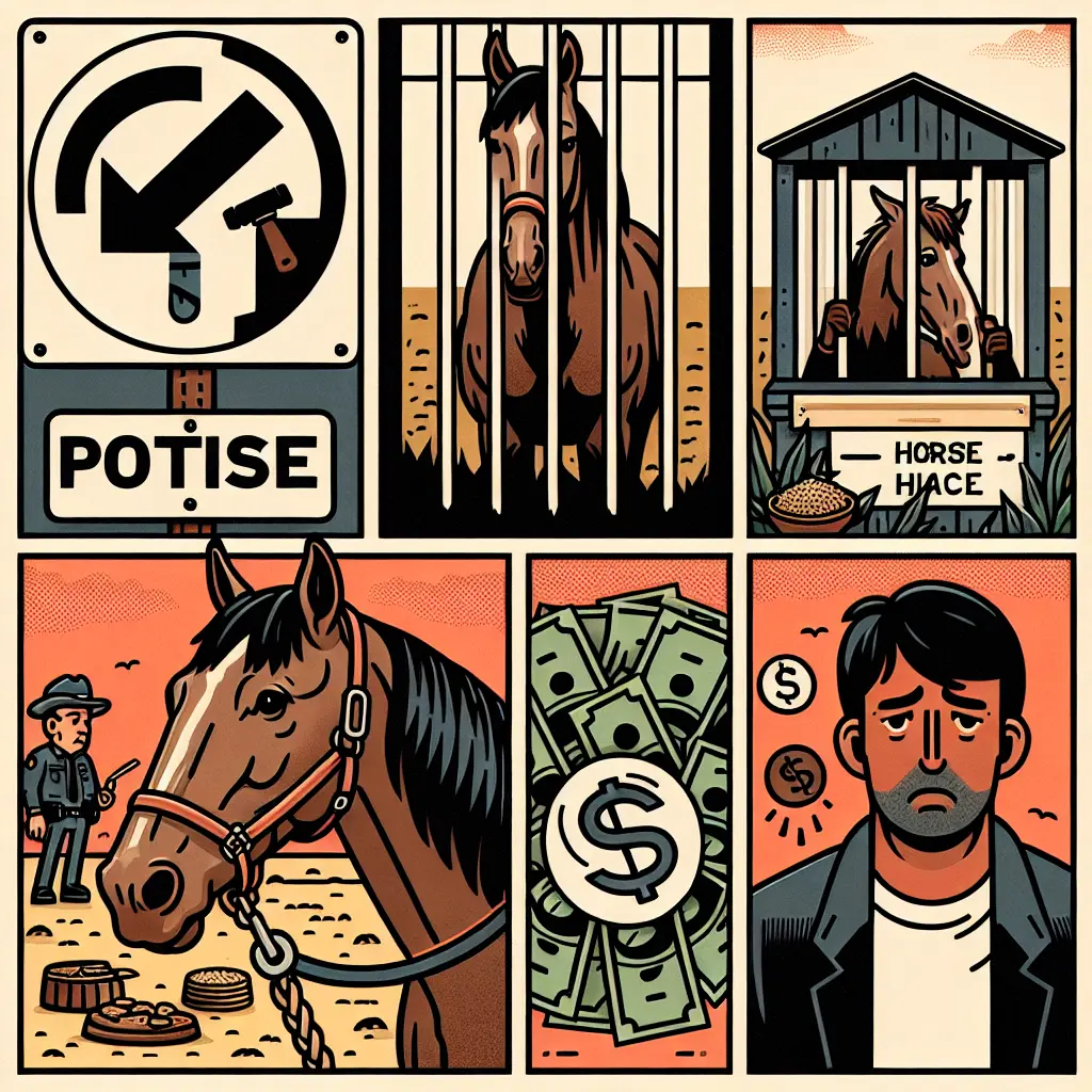 What Are the Legal Consequences for Neglecting and Starving Horses? - Image of law enforcement