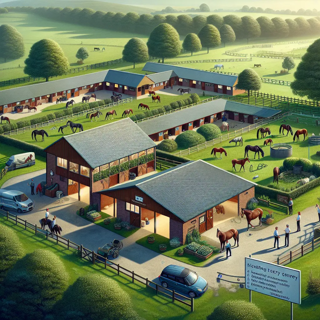 How to Choose the Perfect Livery Yard: Horses grazing on lush green pasture