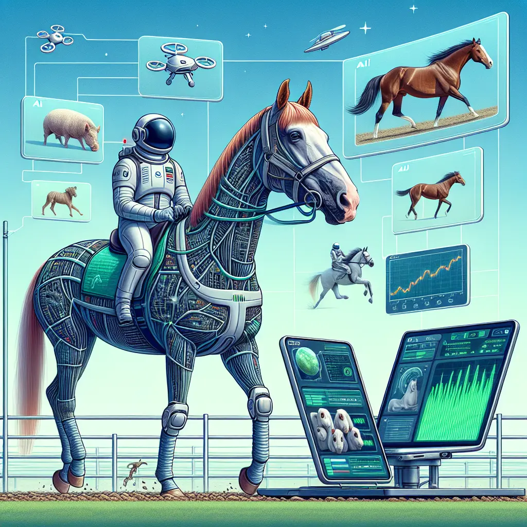 AI-generated horse image with quirky features