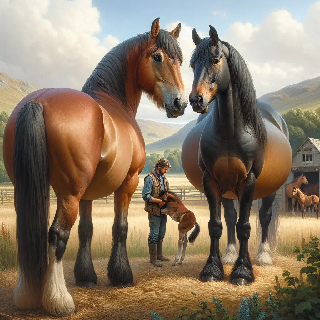 The Journey of Mylo and Myka - Horses in the pasture