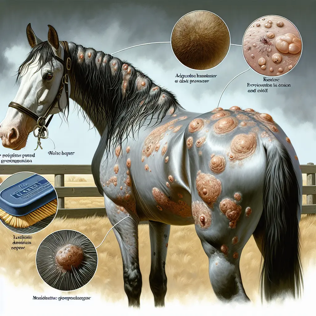 Rain Scald - A common horse skin infection