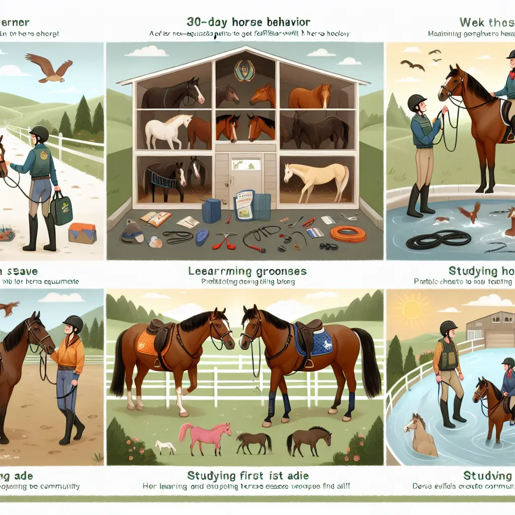 Creating a 30-Day Horse Activity Plan for a Non-Equestrian Partner - Learning Horse Behavior