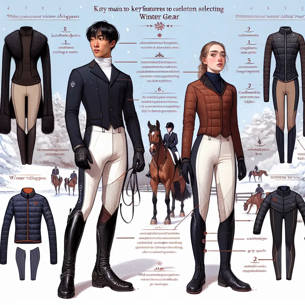 Stay Warm in the Saddle: A scene depicting a rider taming the winter chill.