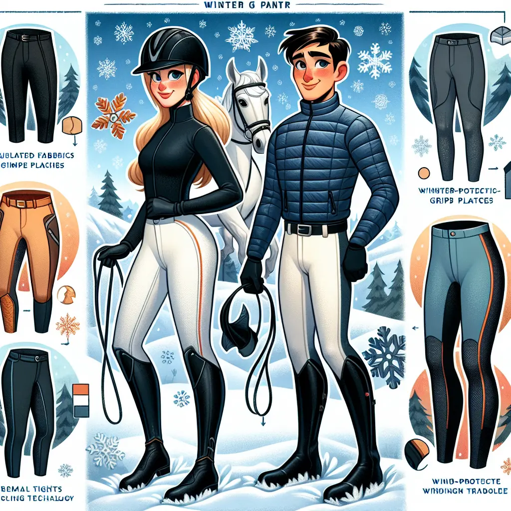 Stay Warm in the Saddle: Essential thermal riding tights for winter adventures.