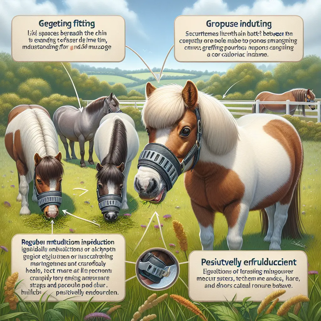 How to Properly Fit and Introduce a Grazing Muzzle to Your Pony - Grazing Muzzle Application