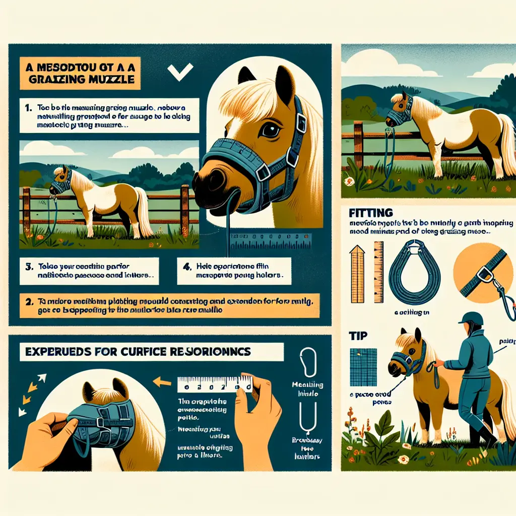 How to Properly Fit and Introduce a Grazing Muzzle to Your Pony - Muzzle Fitting Steps