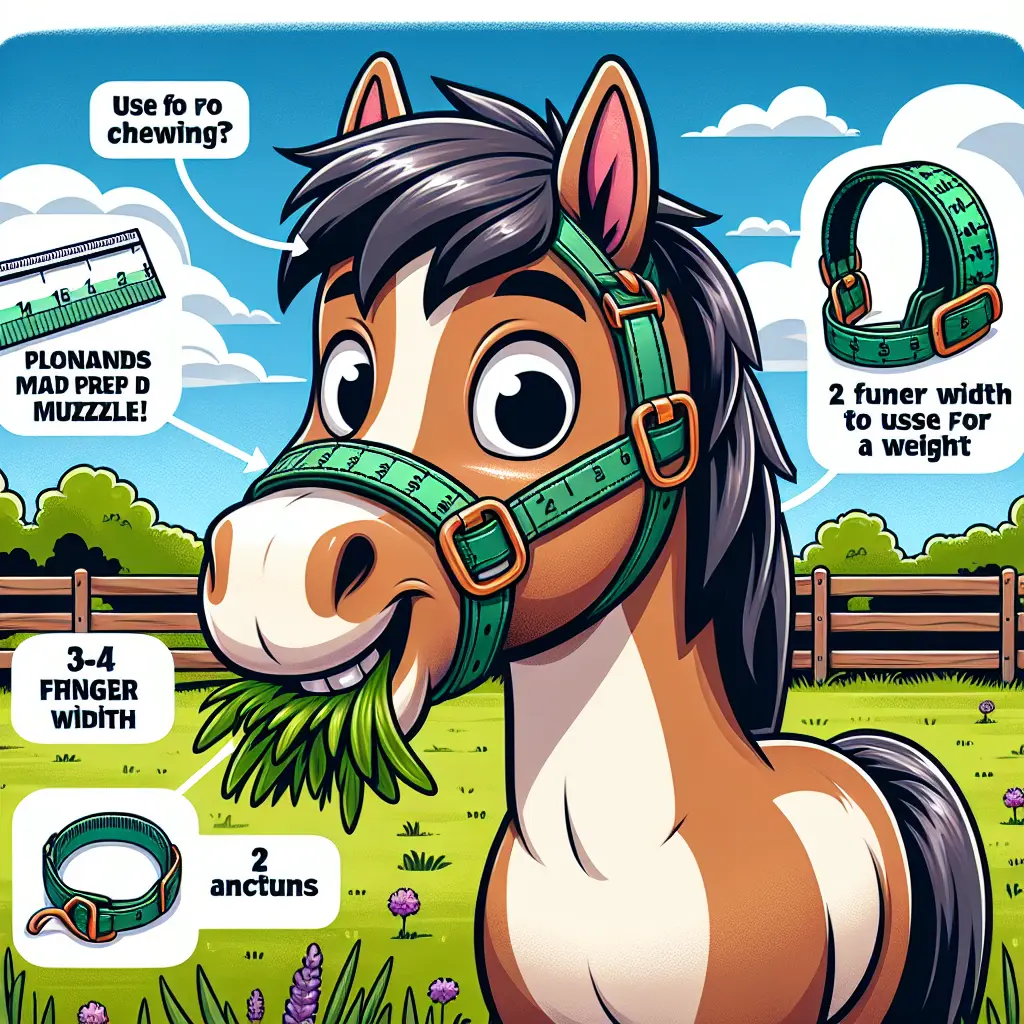 How to Properly Fit and Introduce a Grazing Muzzle to Your Pony - Test Feeding with Muzzle