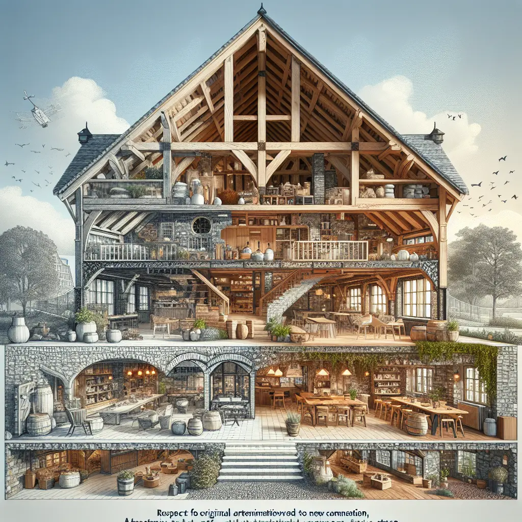 The Charm of Antiquity: Rustic yet modern stable living room